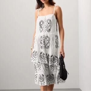 Marissa Webb Embroidered Midi Dress Size 8
